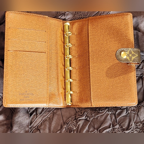 Louis Vuitton Monogram Canvas Small Ring Agenda PM Passport Cover Pocket Planner - Picture 7 of 13